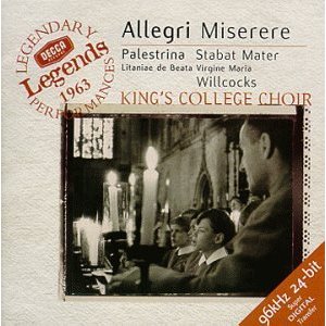 阿雷格里:求主垂憐＆帕勒斯提納:聖母悼歌(傳奇再現系列01)