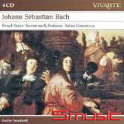 巴哈：巴哈：法國組曲＆創意曲＆交響曲＆義大利協奏曲等(VIVARTE 古樂套裝系列2)(4CD)