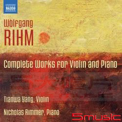 黎姆：小提琴與鋼琴作品