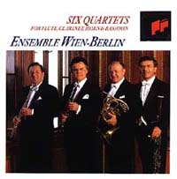 (sony)六首為長笛,豎笛,法國號&巴松管的四重奏(維也納柏林木管五重奏)