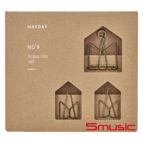 五月天/NO°9 皇冠金屬書夾組(三枚入)