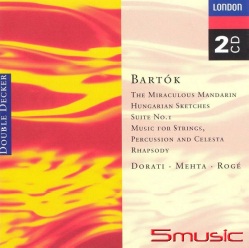 巴托克管弦作品集:滿洲大人＆匈牙利五景＆鋼琴狂想曲