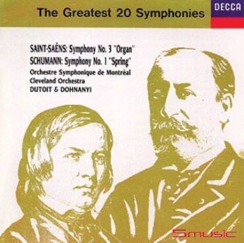 聖桑:第3號交響曲(管風琴)＆舒曼:第1號交響(春) (20大交響曲13)