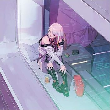 電馭叛客：邊緣行者180G / 1- LP紫色大理石紋膠