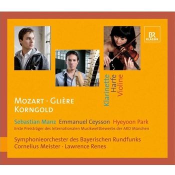 莫札特:單簧管協奏曲＆葛利耶爾:豎琴協奏曲＆康果爾德:小提琴協奏曲