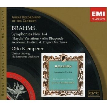 布拉姆斯:交響曲全集＆海頓主題變奏曲＆大學慶典序曲＆悲劇序曲＆女中音狂想曲(世紀原音132)