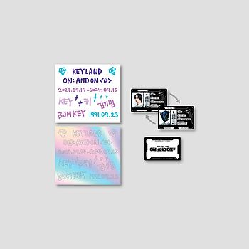 [2024 KEYLAND ON : AND ON[#]]-3D證件照+手燈裝飾貼紙組(韓國進口)