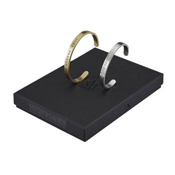 五月天生一對歌詞手環 -銀 (女款 ) + 古銅 (男款)