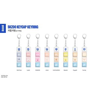 [KARMA POP-UP]-(Jiniret)SKZOO鍵帽鑰匙圈(韓國進口)