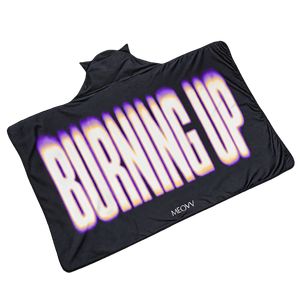 [BURNING UP]-連帽毛毯(韓國進口)