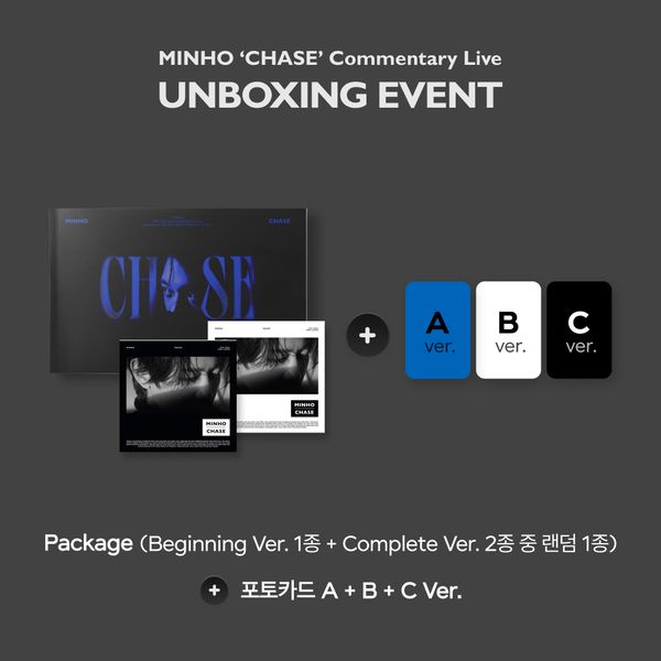 (SM官網抽卡/兩版合購版)第一張迷你專輯「CHASE」(韓國進口版)