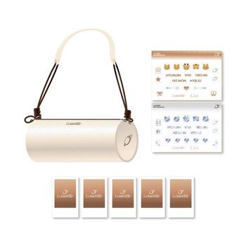 手燈收納包+裝飾貼紙組(韓國進口)