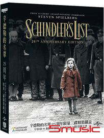 辛德勒的名單-25週年限量三碟精裝鐵盒 (UHD+BD+BD BONUS+精美圖文書)