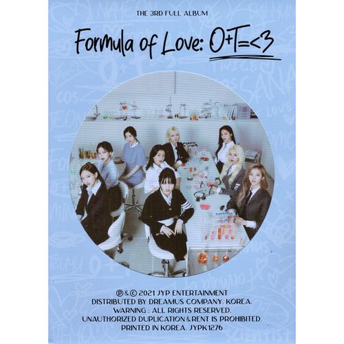 (STUDY ABOUT LOVE)第三張正規專輯「Formula of Love: O+T=<3」