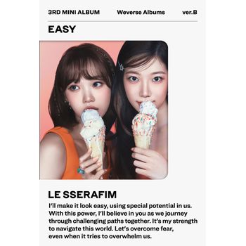 (B版)第三張迷你專輯「EASY(Weverse Albums ver.)」(韓國進口版)
