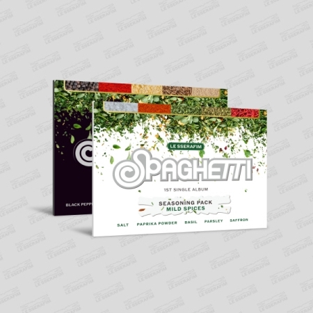 (B版/黑色)第一張單曲專輯「SPAGHETTI(Weverse Albums ver.)」