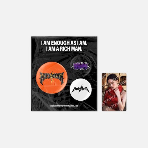 [aespa WEEK #RichMan]-(KARINA)別針組(韓國進口)