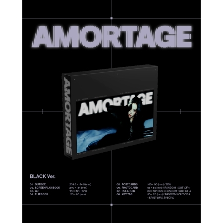 (BLACK版)迷你專輯「AMORTAGE(EXCLUSIVE EDITION)」(韓國進口版)
