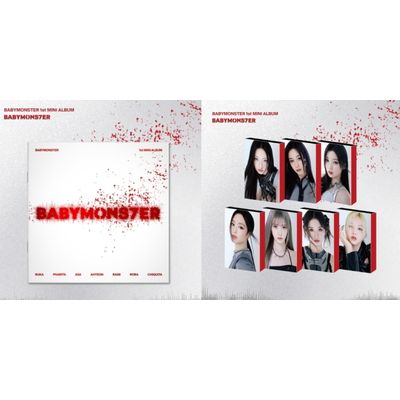 (YG官網/Spring抽卡)第一張迷你專輯「BABYMONS7ER」(韓國進口版)