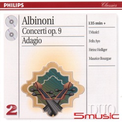 阿爾比諾尼:協奏曲全集＆弦樂與管風琴慢板(巧裝2CD155)
