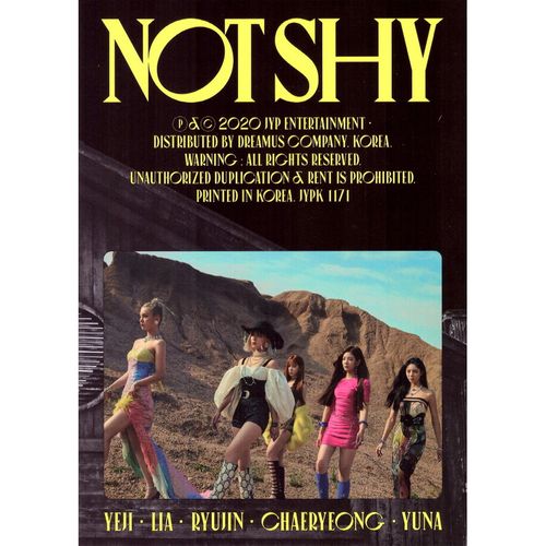 (黃色/A版)第三張迷你專輯「NOT SHY」(韓國進口版)