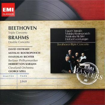 貝多芬:三重協奏曲＆布拉姆斯:雙重協奏曲(EMI大師原典 21)