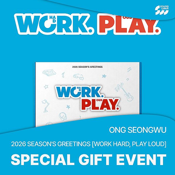 (SOUNDWAVE版)2026年曆組[WORK HARD, PLAY LOUD](韓國進口版)