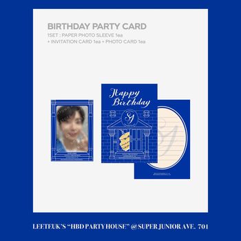 [ARTIST BIRTHDAY-LEETEUK]-派對卡片(韓國進口)