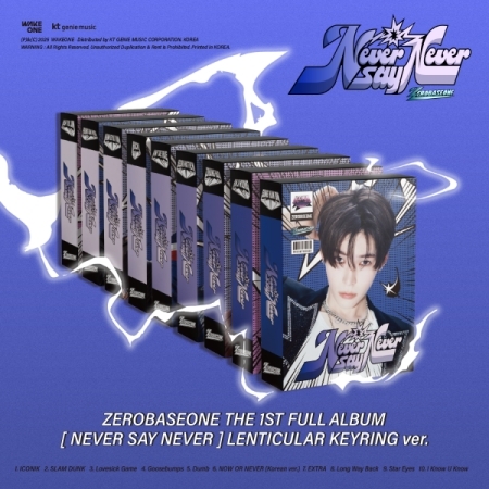 (九版合購版)第一張正規專輯「NEVER SAY NEVER(LENTICULAR KEYRING