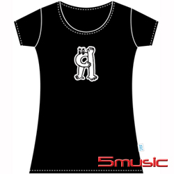 [相看兩不厭]女長版黑T-FM