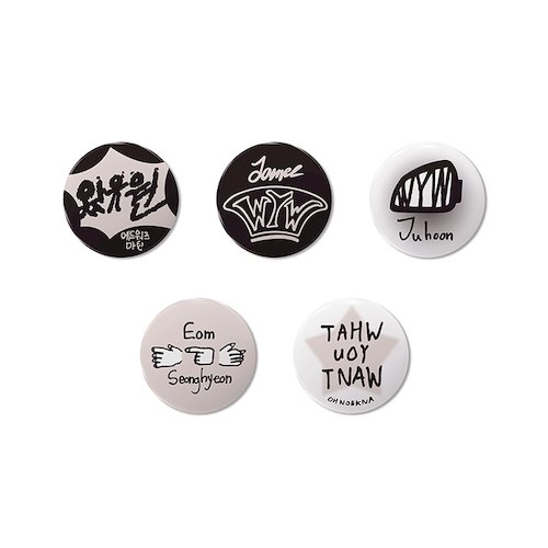 [COLOR OUTSIDE THE LINES]-(隨機)徽章(韓國進口)