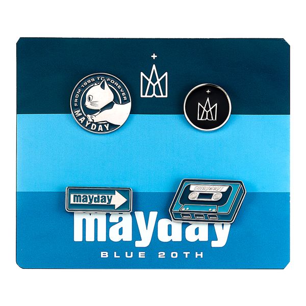 [五月天 Just Rock It 2020 藍 BLUE] Mayday Blue 20th 胸章