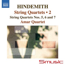 亨德密特：弦樂四重奏第2集(第5-7號)