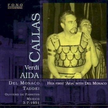 卡拉絲首演阿依達歌劇 2CD