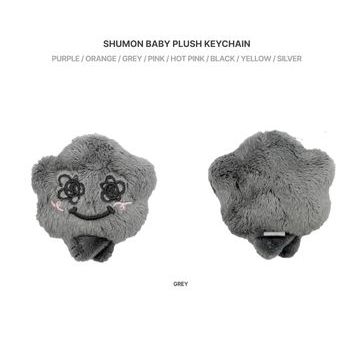 [LIGHTS, LOVE, ACTION]-)(灰色)BABY SHUMON娃娃鑰匙鏈(韓國進口)