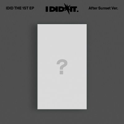 (After Sunset版)第一張迷你專輯「I did it」(韓國進口版)