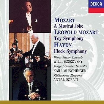 莫札特:音樂玩笑＆里奧波莫札特:玩具交響曲＆時鐘交響曲 (國際中文版105)