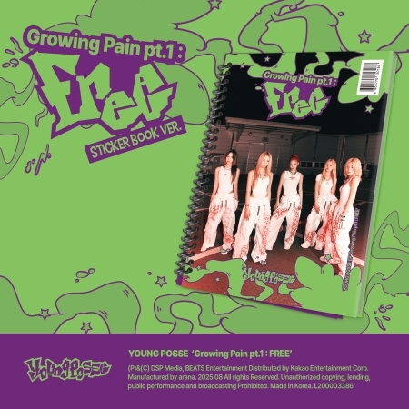 單曲「Growing Pain pt.1 : FREE(Sticker Book Ver.)」(韓國